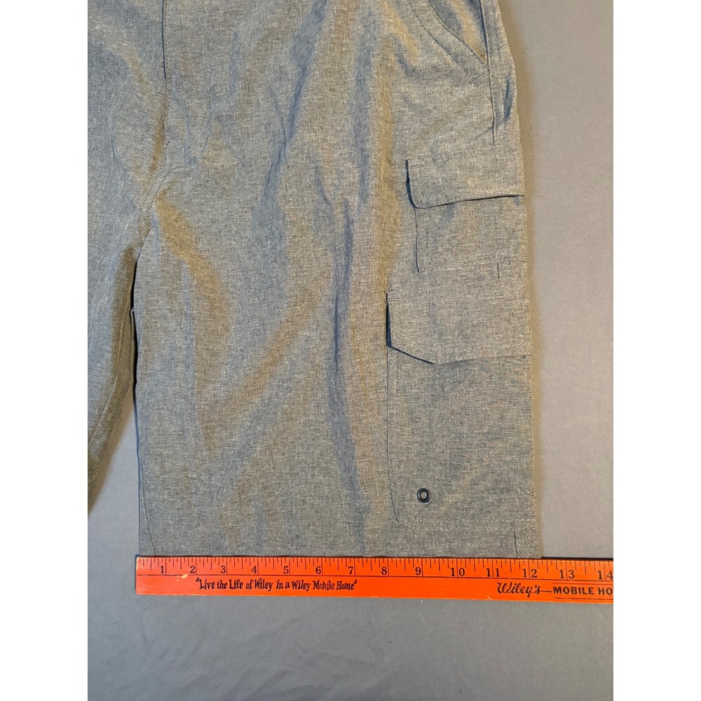 Iron Co Mens Stretch Hybrid Cargo Shorts Heather Grey Size 38 I427902S New - Picture 8 of 9
